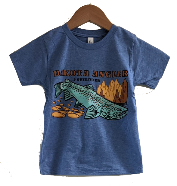 Dakota Angler Toddler Underwood Logo T-Shirt Blue / 2T Clothing