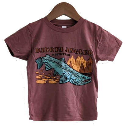 Dakota Angler Toddler Underwood Logo T-Shirt Mauve / 2T Clothing