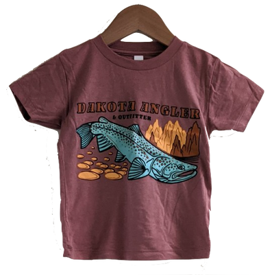 Dakota Angler Toddler Underwood Logo T-Shirt Mauve / 2T Clothing