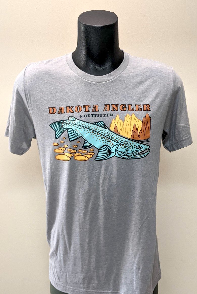 Dakota Angler Underwood Logo T-Shirt Athletic Gray / M Clothing