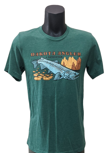 Dakota Angler Underwood Logo T-Shirt Grass Green / S Clothing