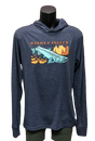 Dakota Angler Underwood Logo T-Shirt Hoody Heather Navy / Medium Clothing