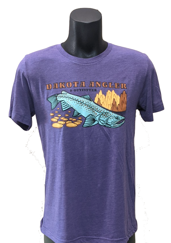 Dakota Angler Underwood Logo T-Shirt Purple / S Clothing