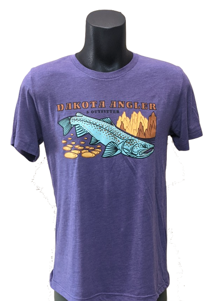 Dakota Angler Underwood Logo T-Shirt Purple / S Clothing