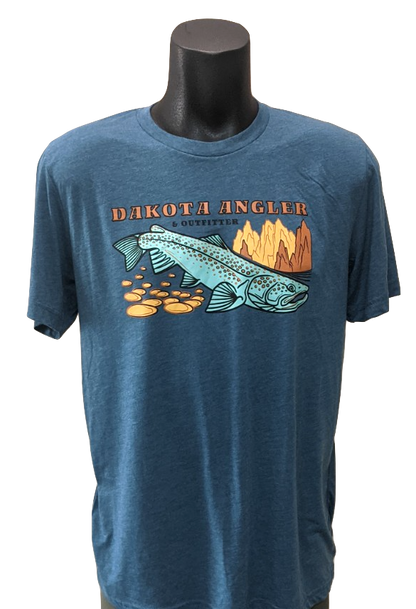 Dakota Angler Underwood Logo T-Shirt Steel Blue / M Clothing