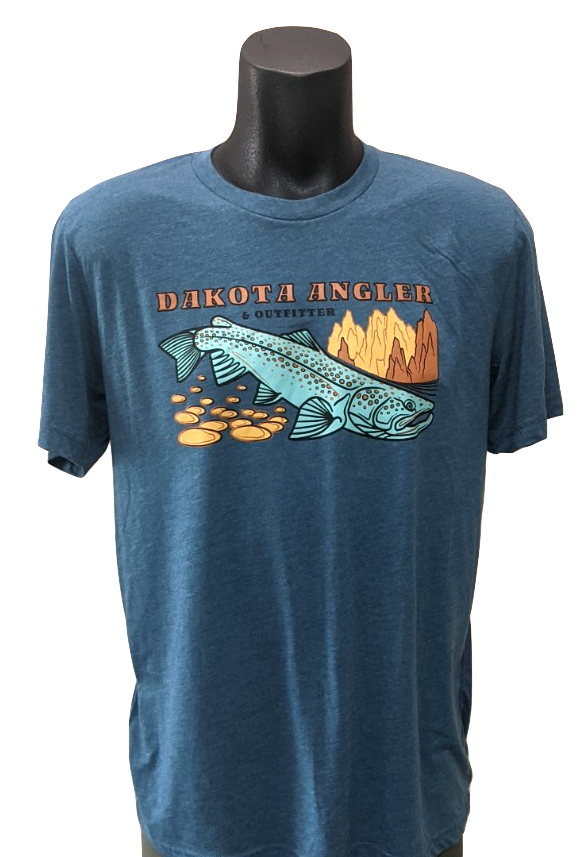 Dakota Angler Underwood Logo T-Shirt Steel Blue / M Clothing