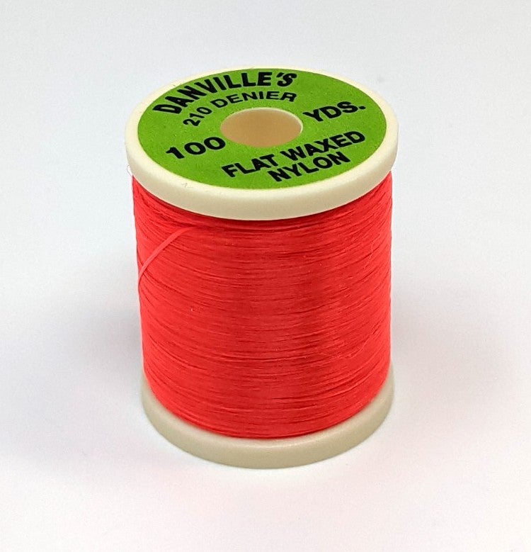 Danville Flat Waxed Thread Fl Fire Orange Threads