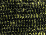 Danville Variegated Chenille Black/Olive Chenilles, Body Materials