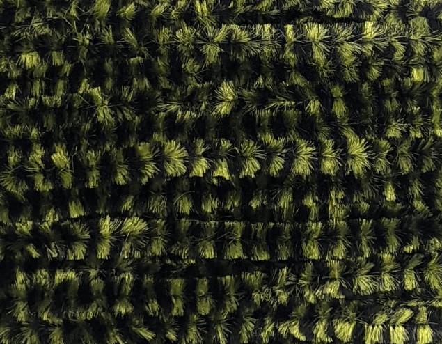 Danville Variegated Chenille Black/Olive Chenilles, Body Materials