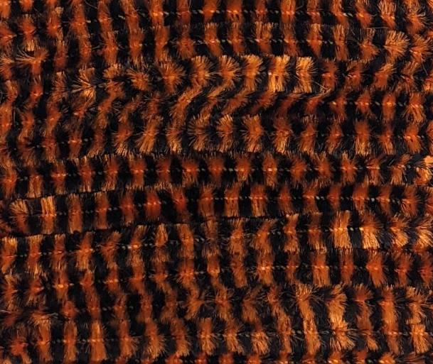 Danville Variegated Chenille Black/Orange Chenilles, Body Materials