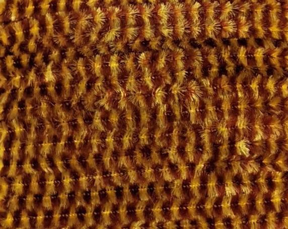 Danville Variegated Chenille Brown/Yellow Chenilles, Body Materials