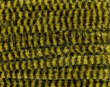 Danville Variegated Chenille Dark Olive/Yellow Chenilles, Body Materials