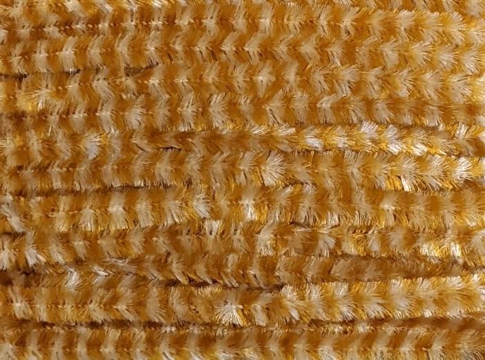 Danville Variegated Chenille Ginger/White Chenilles, Body Materials