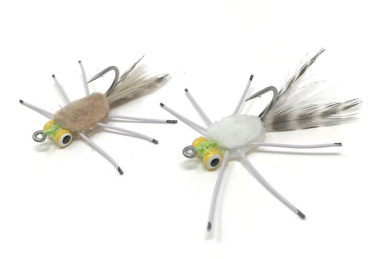 Dakota Angler Yellow Eye Permit Crab white tan