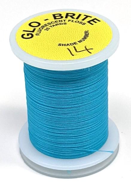 Datum Glo Brite Floss Fl. Blue (14) Threads