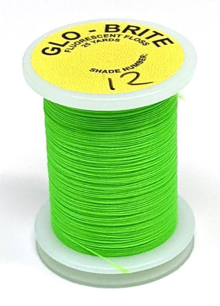 Datum Glo Brite Floss Fl. Chartreuse (12) Threads