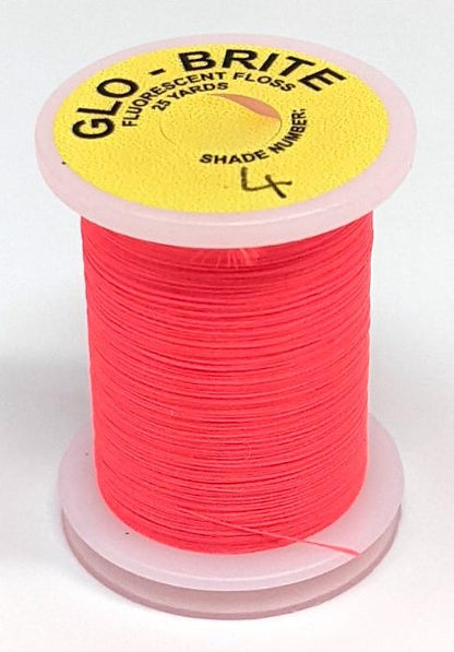 Datum Glo Brite Floss Fl. Flame (4) Threads