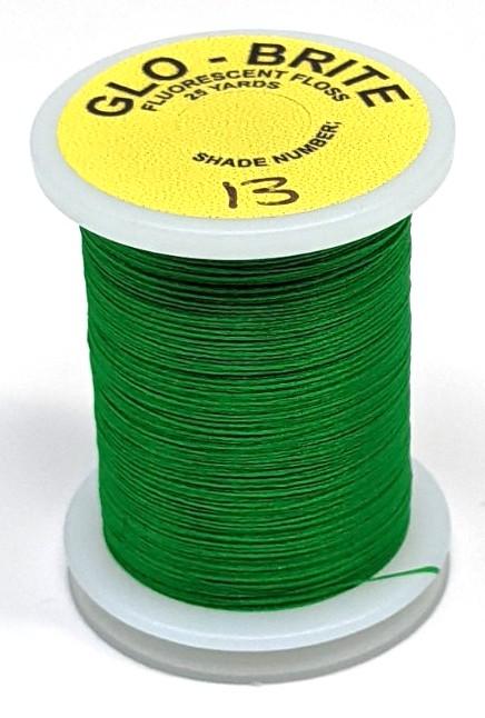 Datum Glo Brite Floss Fl. Green Highlander (13) Threads