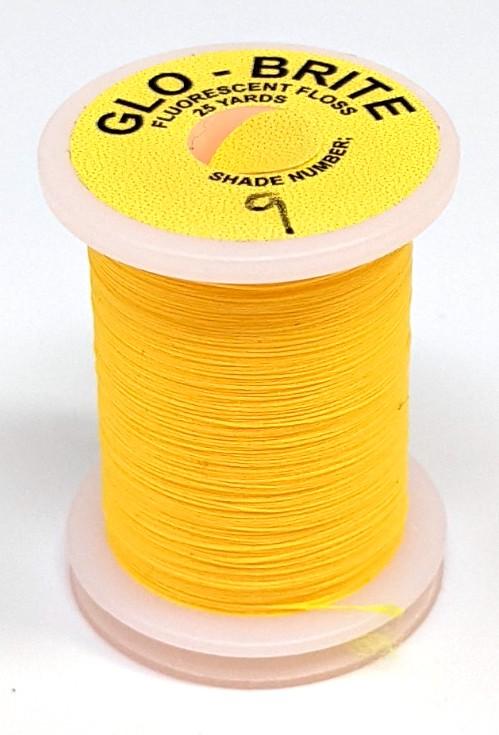 Datum Glo Brite Floss Fl. Hot Yellow (9) Threads
