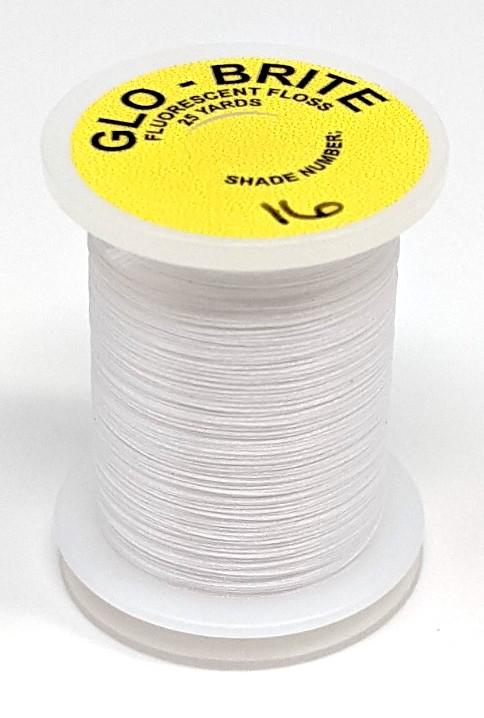 Datum Glo Brite Floss Fl. White (16) Threads