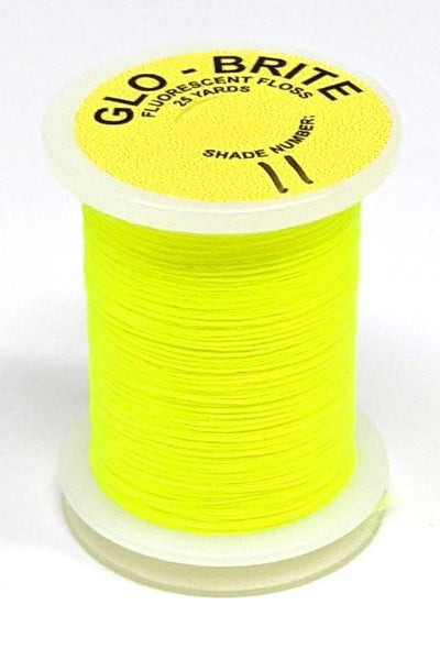 Datum Glo Brite Floss Fl. Yellow Chartreuse (11) Threads