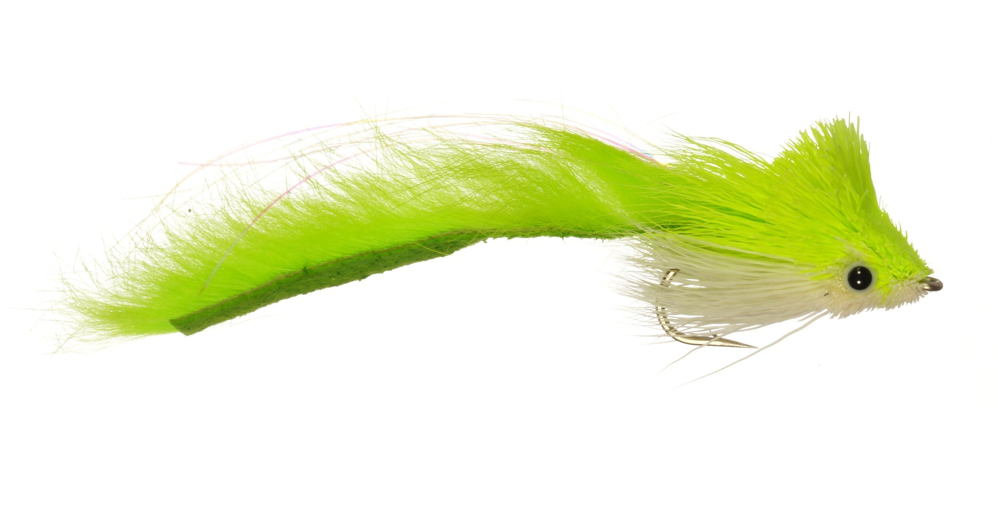 Deer Hair Jumbo Diver Chart/White / 1/0 Flies