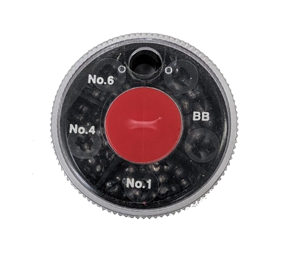 Dinsmore Shot - 5 size dispenser size 6, 4, 1, BB, AB — Rangeley