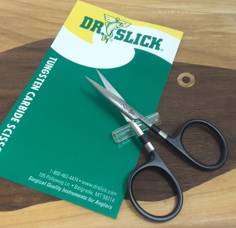 Dr. Slick Tungsten Carbide Scissor 4 inch All Purpose Fly Tying Tool Scissors