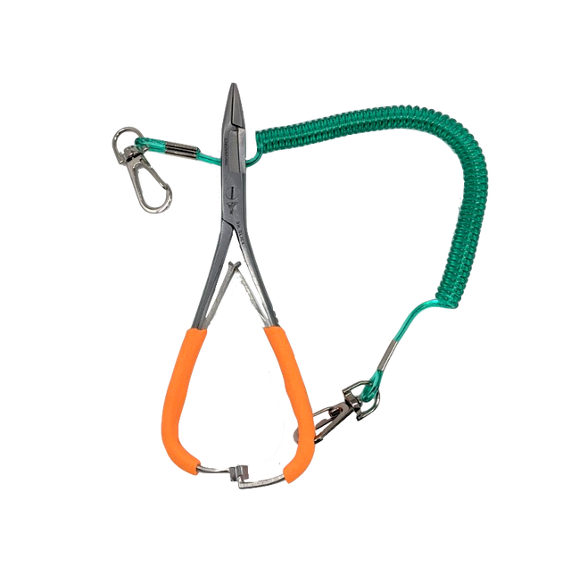 Dr. Slick Crossfire Mitten Scissor Clamp 6" Orange Fly Fishing Accessories