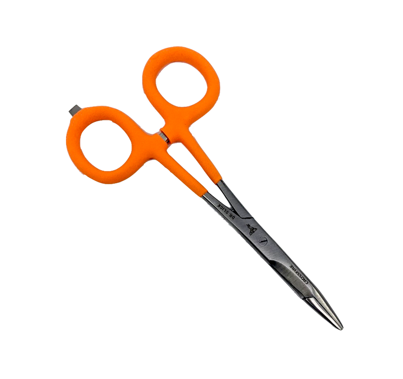 Dr. Slick Crossfire Scissor Clamp 6" Orange Fly Fishing Accessories