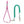 Dr Slick XBC Mitten Scissor Clamp 5" Straight Pink