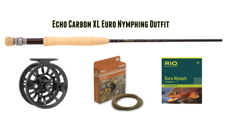 Echo Carbon XL Euro Nymphing Outfit 10' 4 Weight Fly Rods