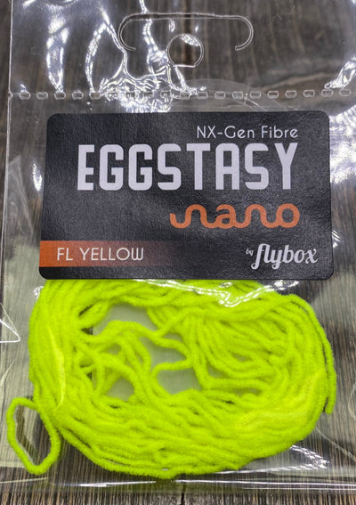 Eggstasy Nano .8mm Fl Yellow Chenilles, Body Materials