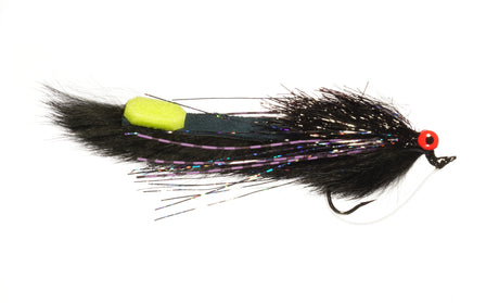 Ehlers' Foam Tail Superworm Black / 2/0 Warmwater Flies