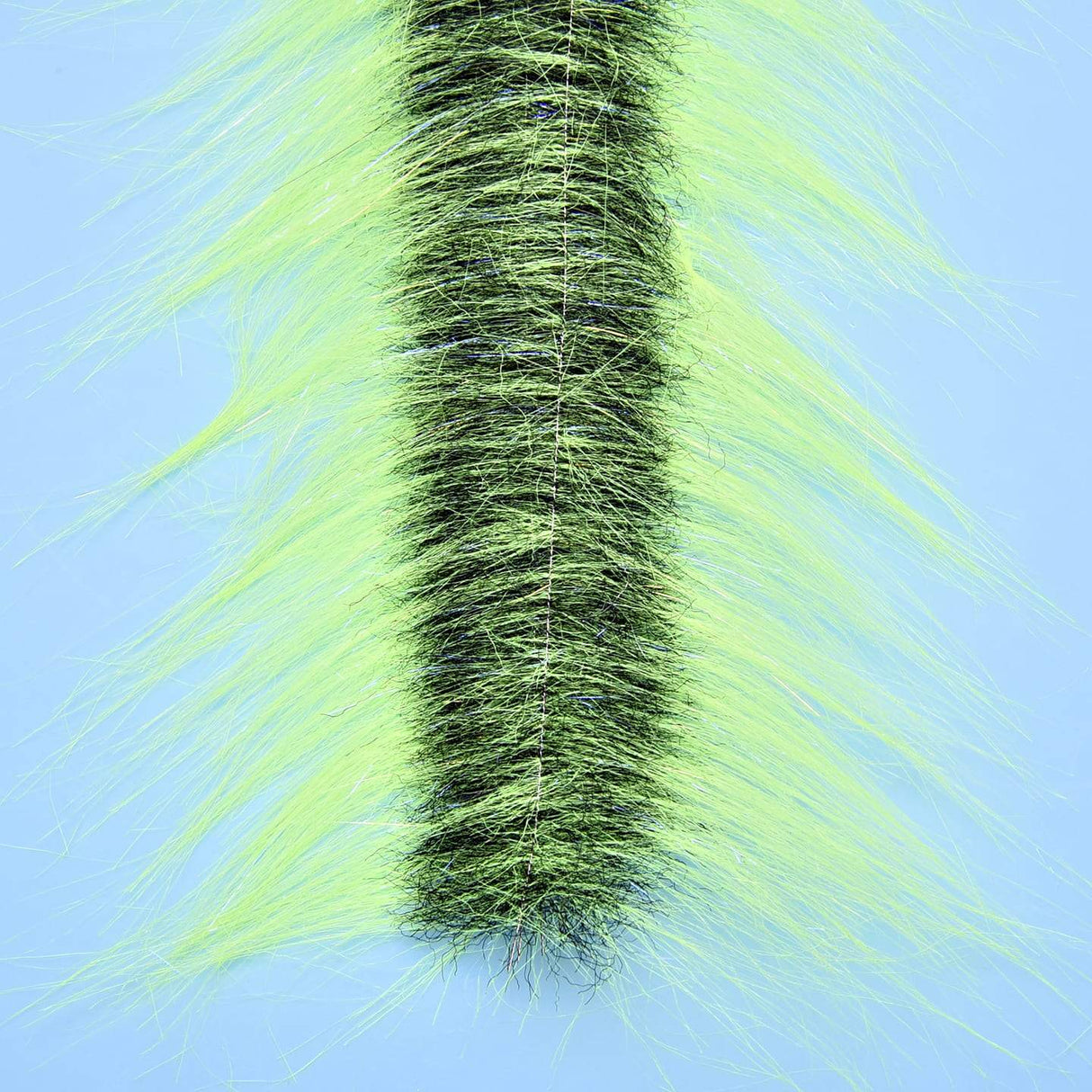 EP Craft Fur Brush 3" Wide Chartreuse/Black Chenilles, Body Materials