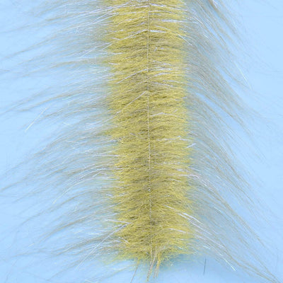 EP Craft Fur Brush 3" Wide Grey Olive/Yellow Chenilles, Body Materials