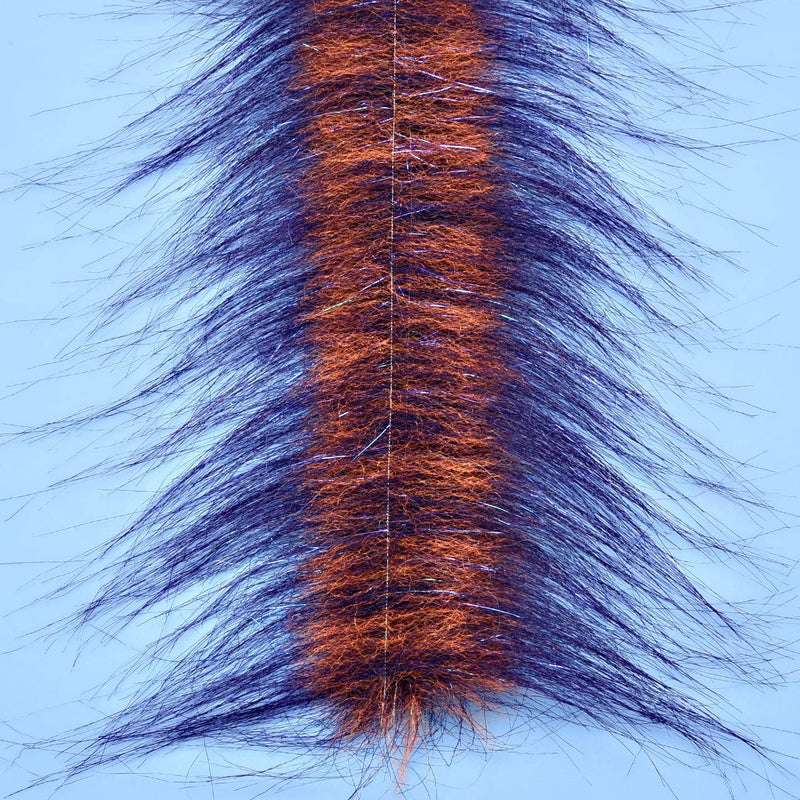 EP Craft Fur Brush 3" Wide Purple/Fl Orange Chenilles, Body Materials
