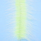 EP Craft Fur Brush 3" Wide White/Chartreuse Chenilles, Body Materials