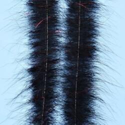 EP Foxy Brush 1.5" Wide Black Chenilles, Body Materials