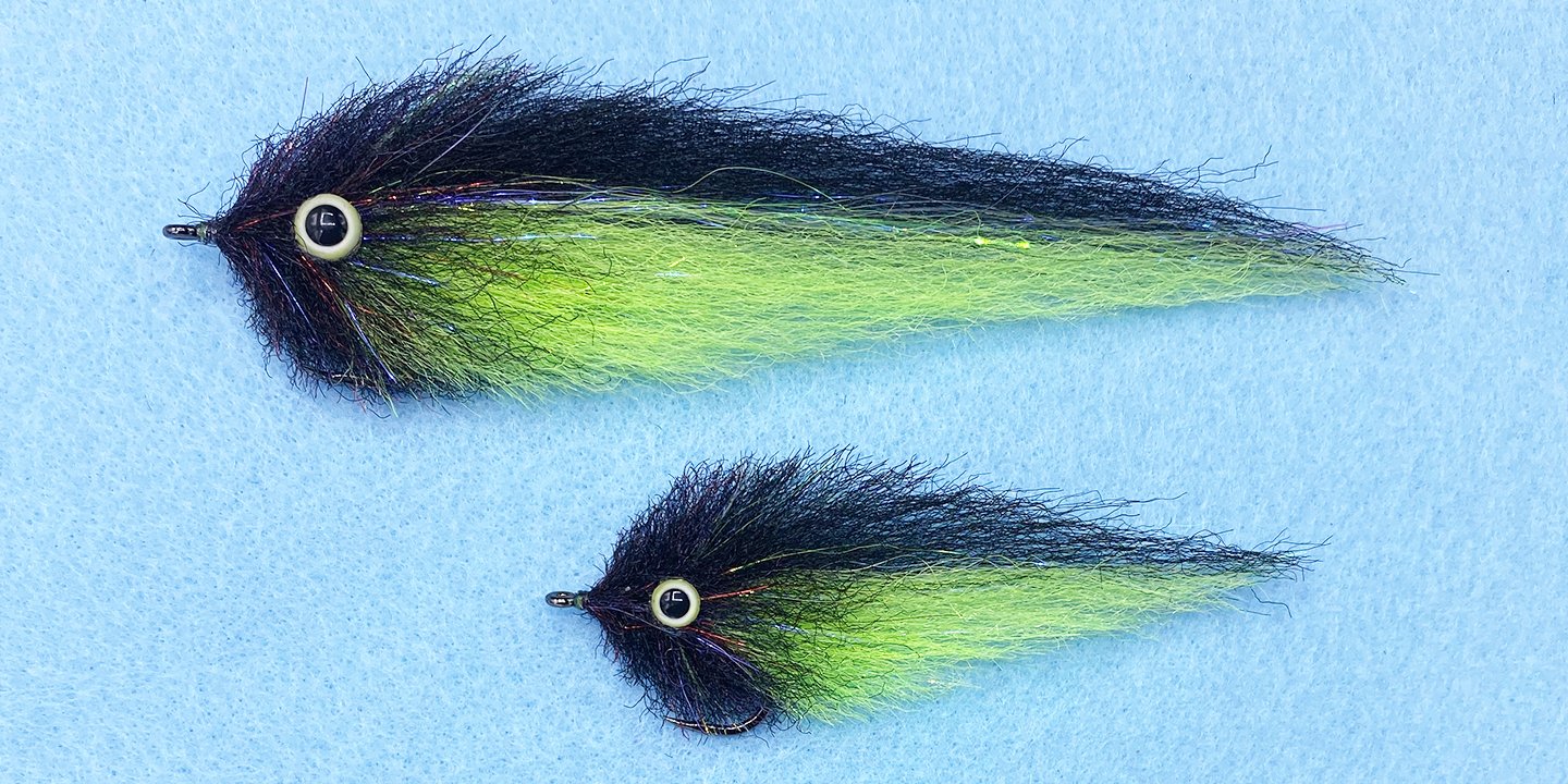 EP H&H Fly Black/Chartruese / 2/0 Flies