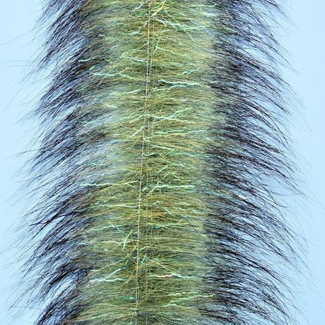 Ep Invader Brush 4.5 inch fox fly tying flash streamers olive