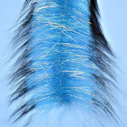 Ep Invader Brush 4.5 inch fox fly tying flash streamers blue