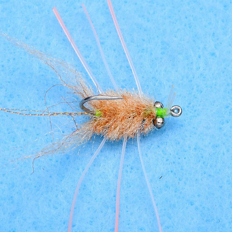 EP Micro Crab Tan BC / 8 Flies