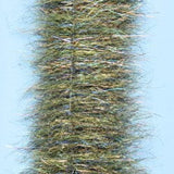 EP Minnow Head Brush 1.5" Wide Grass Olive Chenilles, Body Materials