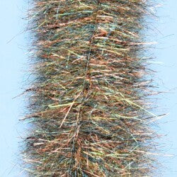 EP Minnow Head Brush 1.5" Wide Rootbeer Chenilles, Body Materials