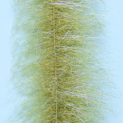 EP Shrimp Dub Brush Grass Olive / 2" Chenilles, Body Materials