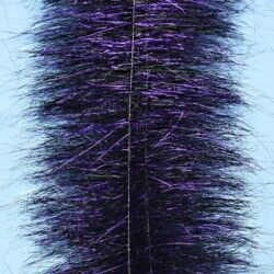 EP Sparkle Brush 3" Black/Purple Chenilles, Body Materials