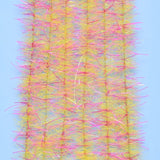 EP Tarantula Hairy Legs Brush Hot Pink/Yellow / 0.5" Chenilles, Body Materials