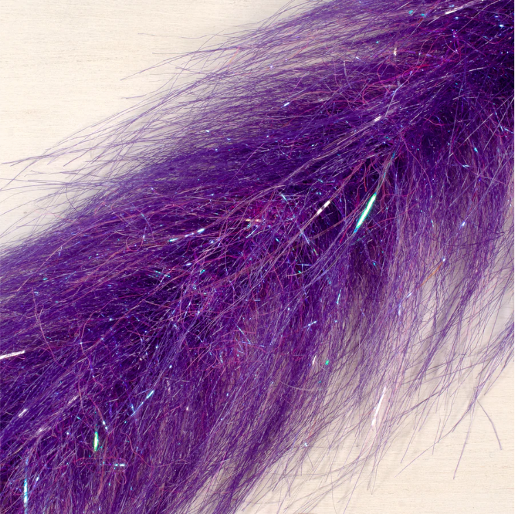 Fair Flies Crystal Leech Brush Purple Chenilles, Body Materials