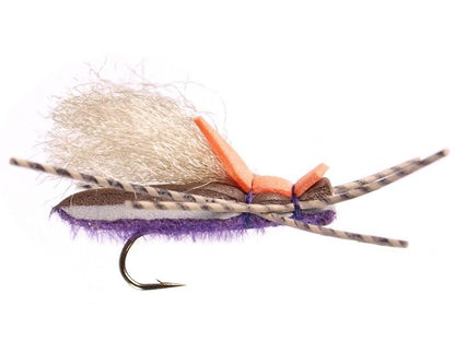 Fat Frank Hopper Grape / 8 Trout Flies